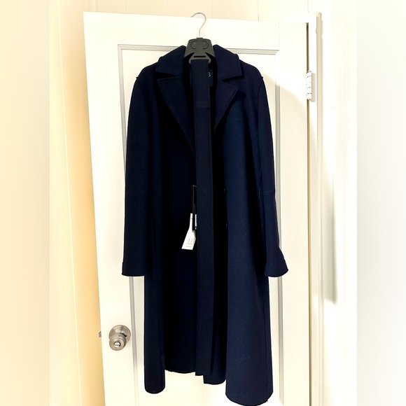Cinzia Rocca Icons Long Wool Trench Coat - Picture 2 of 4